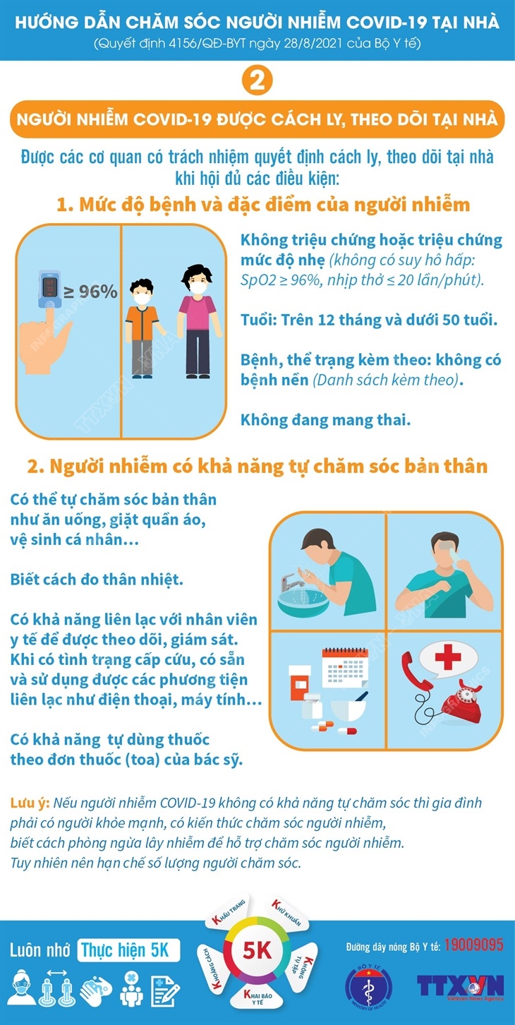 Điều kiện người nhiễm COVID-19 được cách ly, theo dõi tại nhà