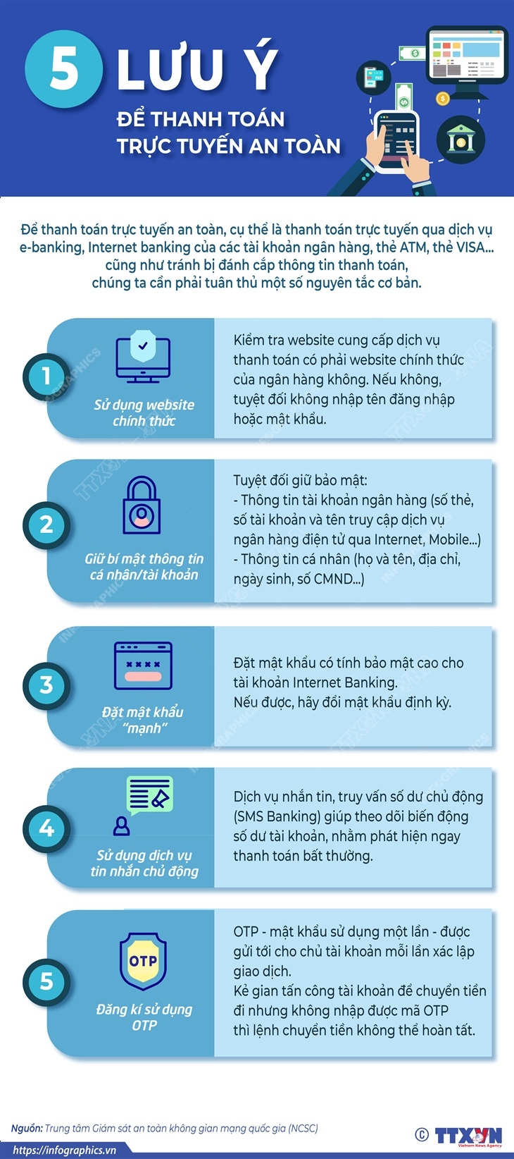 5 lưu ý để thanh toán trực tuyến an toàn