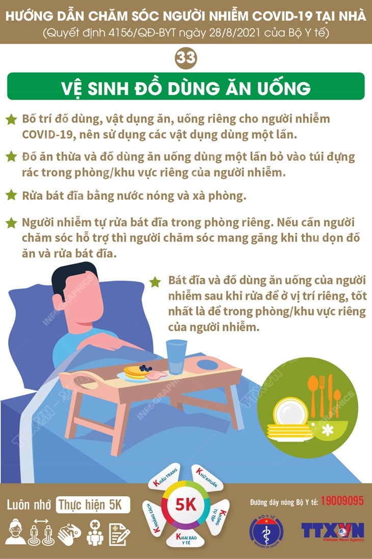 Vệ sinh đồ dùng ăn uống