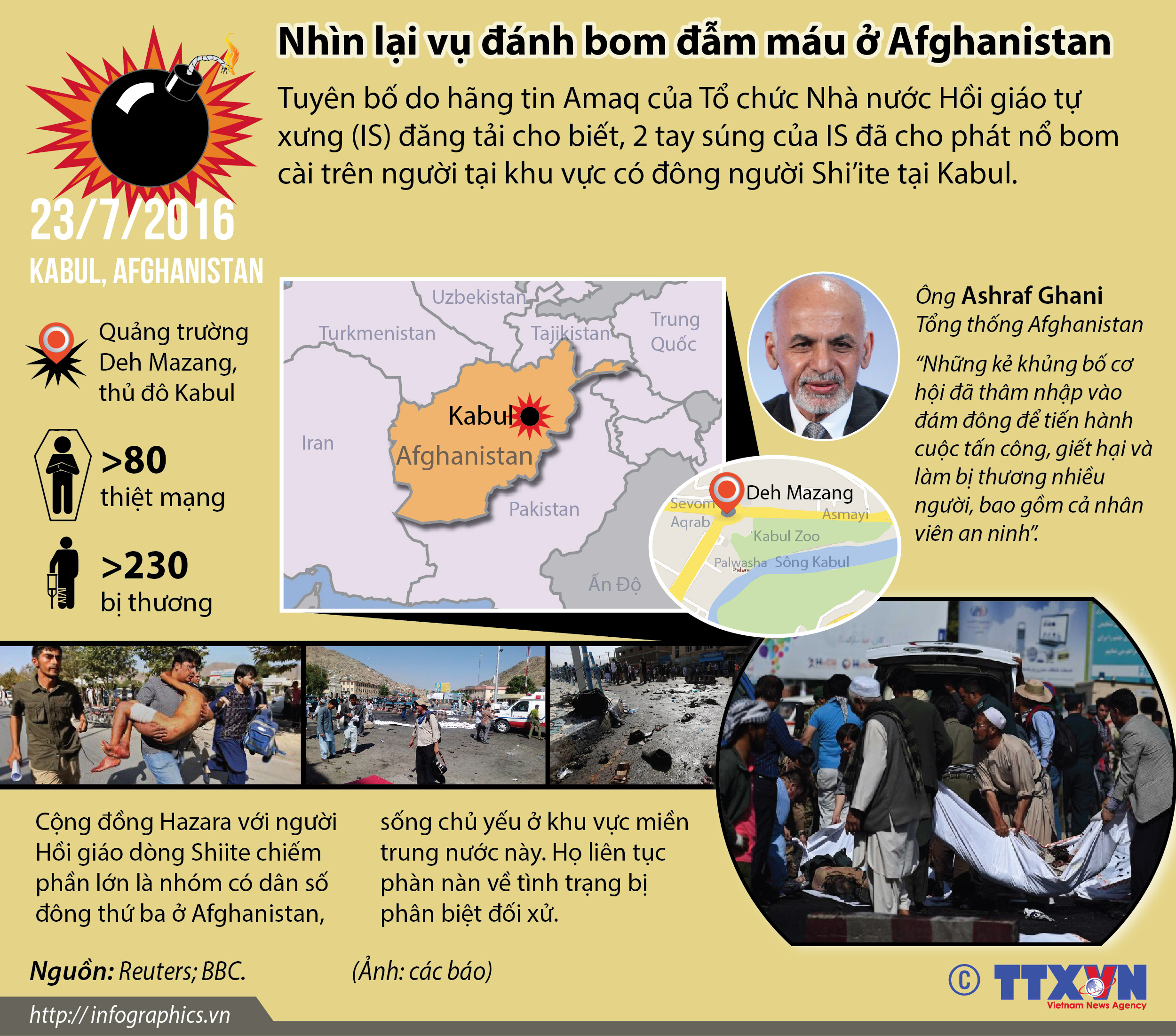 Nhìn lại vụ đánh bom đẫm máu ở Afghanistan