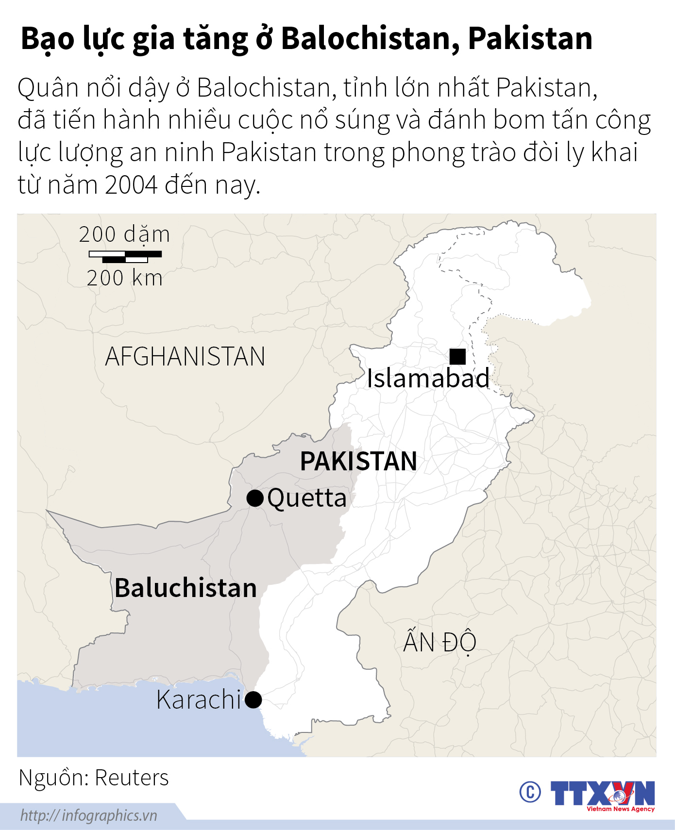 Bạo lực gia tăng ở Balochistan, Pakistan