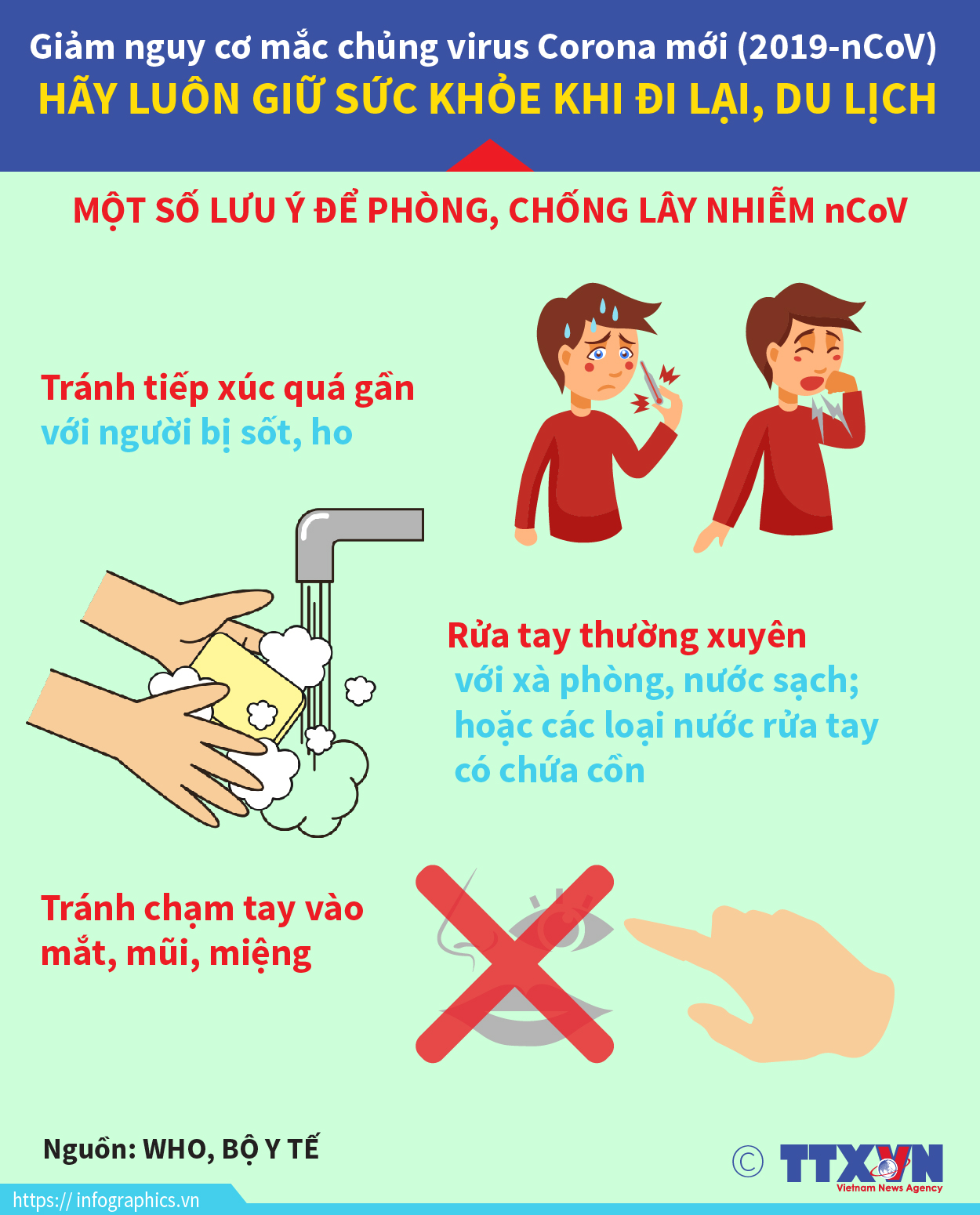 Những lưu ý để phòng, chống lây nhiễm nCoV