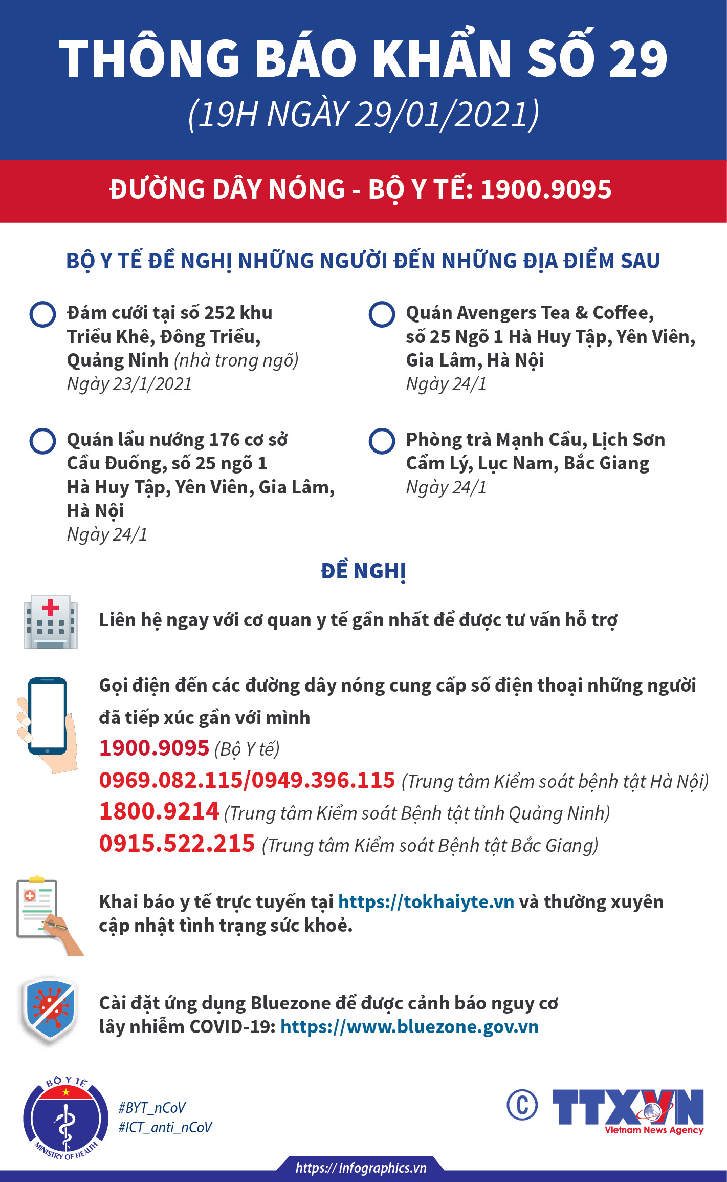 Thông báo khẩn số 29