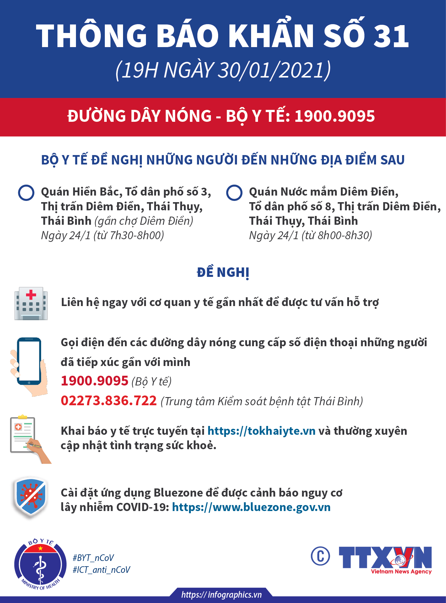 Thông báo khẩn số 31