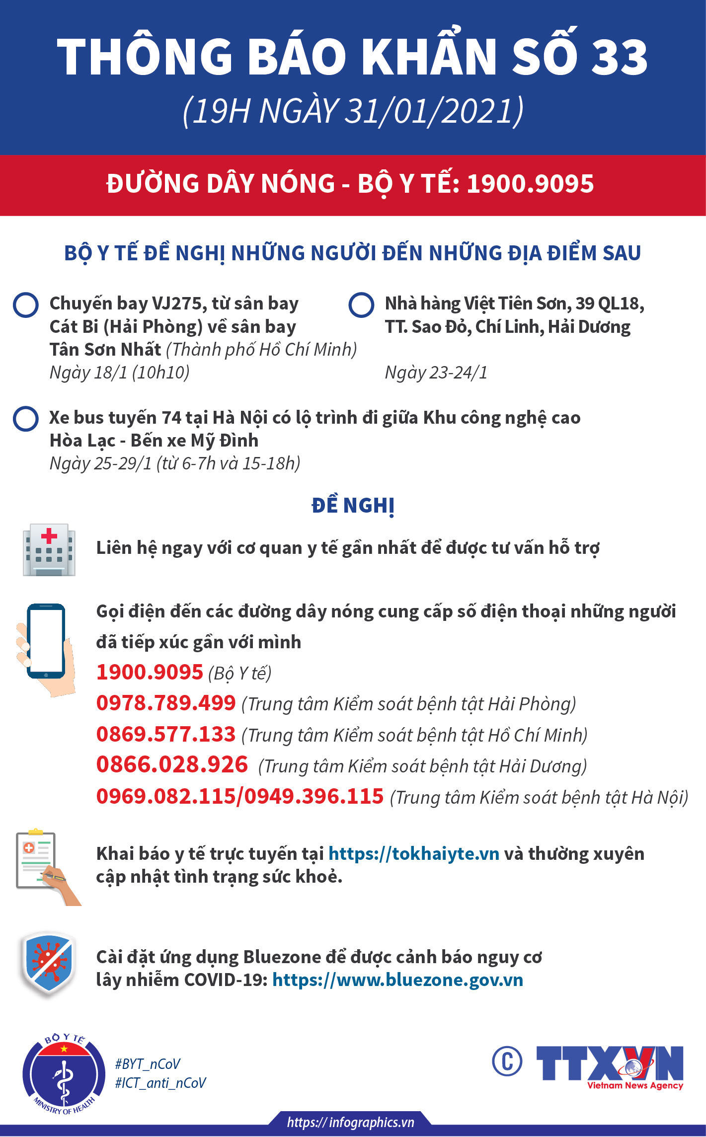Thông báo khẩn số 33