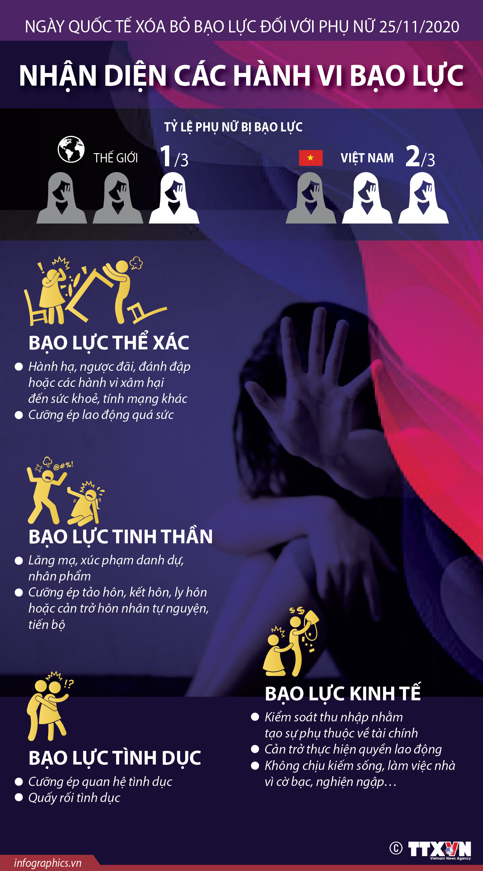 Ngày Quốc tế xóa bỏ bạo lực đối với phụ nữ 25/11/2020: Nhận diện các ...